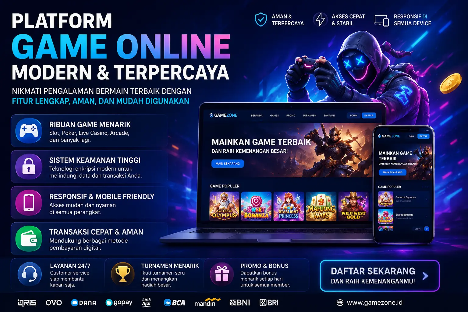 Platform Game Online Modern dengan Teknologi Digital Masa Kini